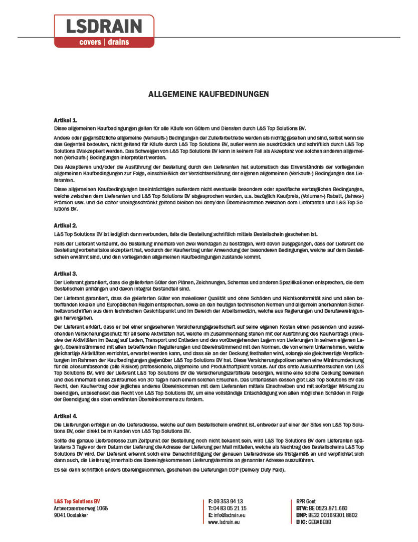 Allgemeine Einkaufsbedingungen