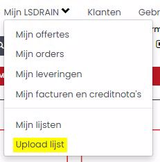 upload lijst ls nl